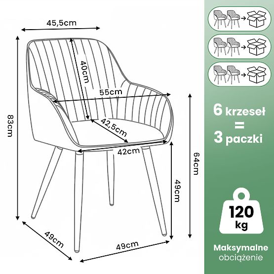 6x Scaun rotativ din catifea cu cusături Bej TURNO Picioare negre