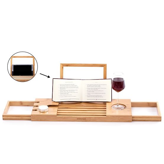 Accesorii de baie MELEDYN culoare maro deschis în stil boho, de sine stătătoare pentru utilizare int