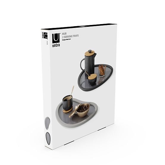 Accesorii de bucătărie cu formă neregulată HUB culoare grafit stil minimalist umbra