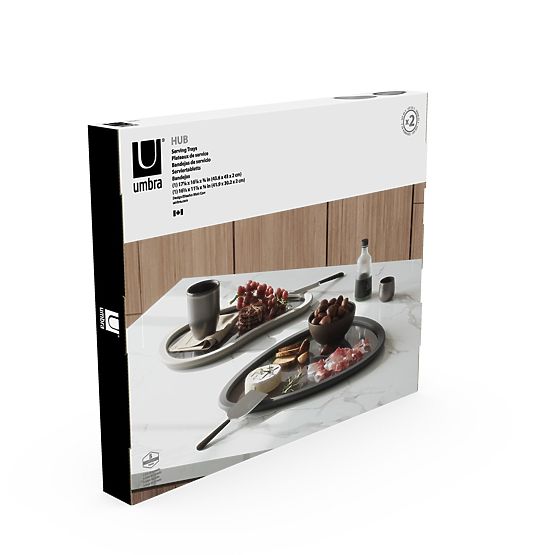 Accesorii de bucătărie cu formă neregulată HUB culoare grafit stil minimalist umbra