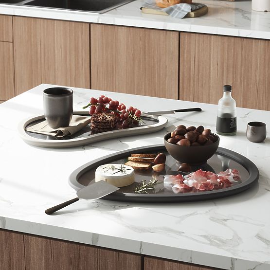 Accesorii de bucătărie cu formă neregulată HUB culoare grafit stil minimalist umbra