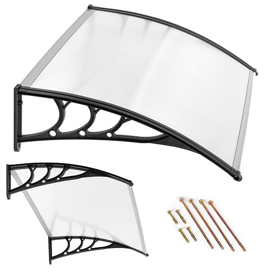 Adăpost deasupra ușii 100x80 cm acoperiș din policarbonat 100x80 cm