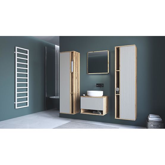 AVIOLA Oglindă 60 cm + LED stejar artisan (1p=1buc)