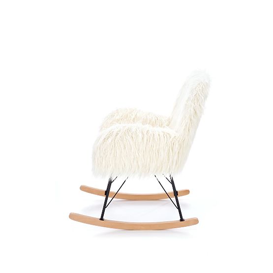 balansoar din blană artificială AUSTIN - crem