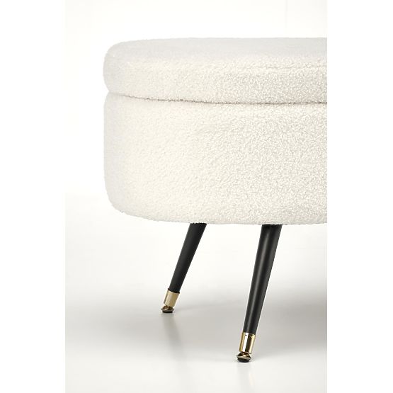 Bancă AVEIRO cu spațiu de depozitare, crem