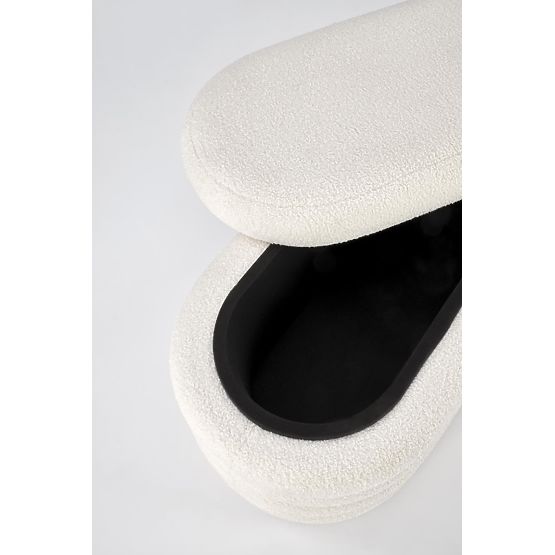 Bancă BLISS cu spațiu de depozitare, crem (1p=1buc)