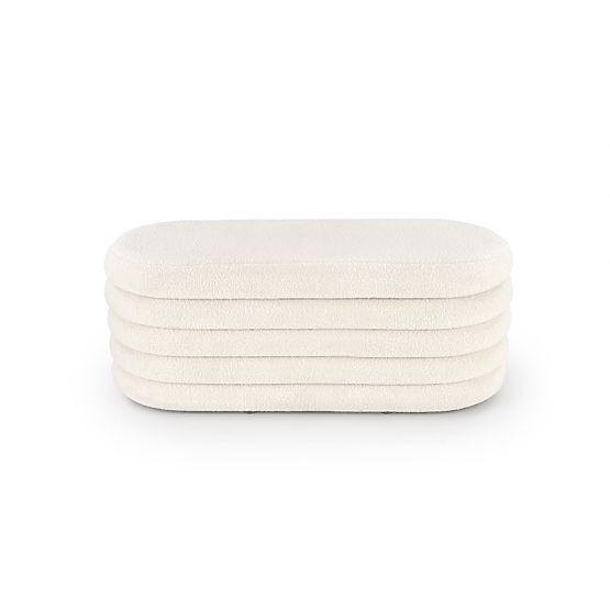 Bancă BLISS cu spațiu de depozitare, crem (1p=1buc)