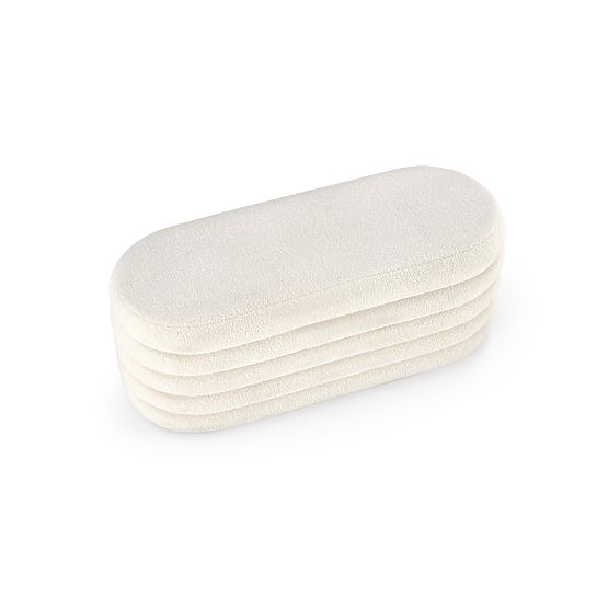 Bancă BLISS cu spațiu de depozitare, crem (1p=1buc)