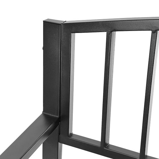 Bancă de grădină cu spătar pentru parc, terasă, balcon, structură metalică