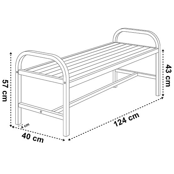 Bancă de grădină din metal SOBO