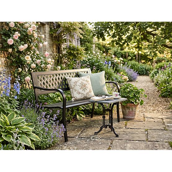 Bancă de grădină din oțel ROMBO