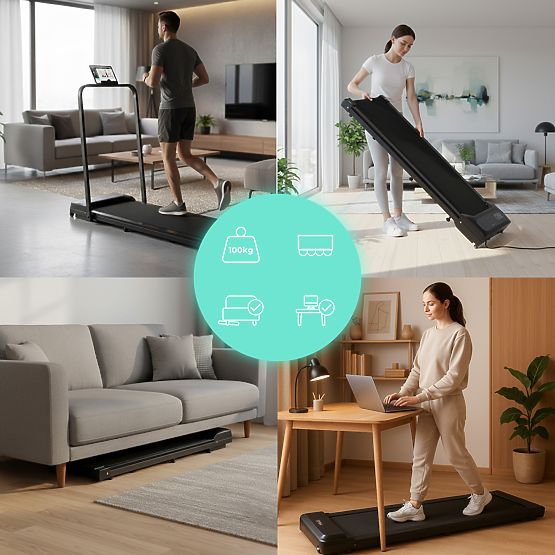 Banda de alergare de acasă cu suport electric walking pad pentru antrenament sub birou 10 km/h Moder