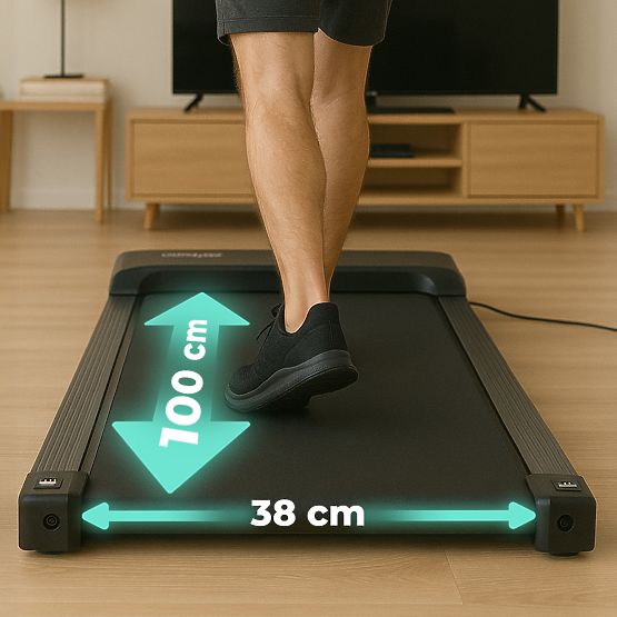 Banda de alergare electrică de uz casnic walking pad sub birou 6 km/h ModernHome