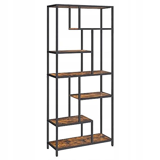 Bibliotecă modernă pentru living cu 6 rafturi