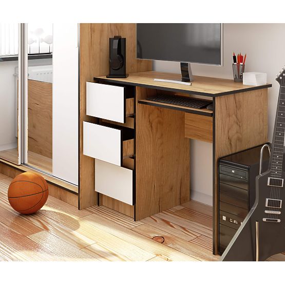 BIROU A-6 CLP STEJAR CRAFT / ALB STÂNGA