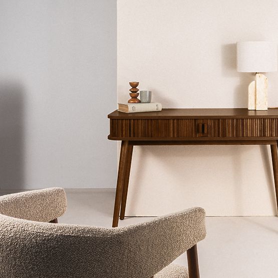 Birou Clemente cu lamele, nuc