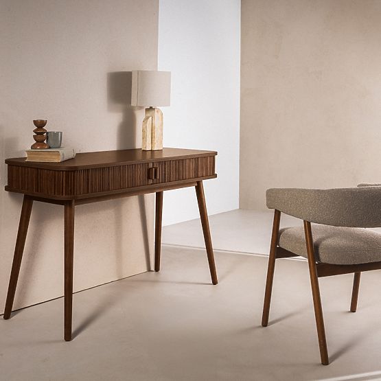 Birou Clemente cu lamele, nuc