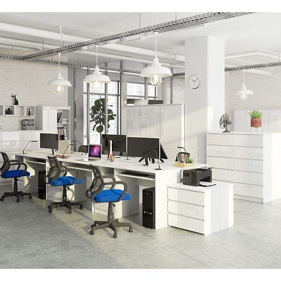 BIROU CLP 135cm PK ALB / ALB LUCIOUS