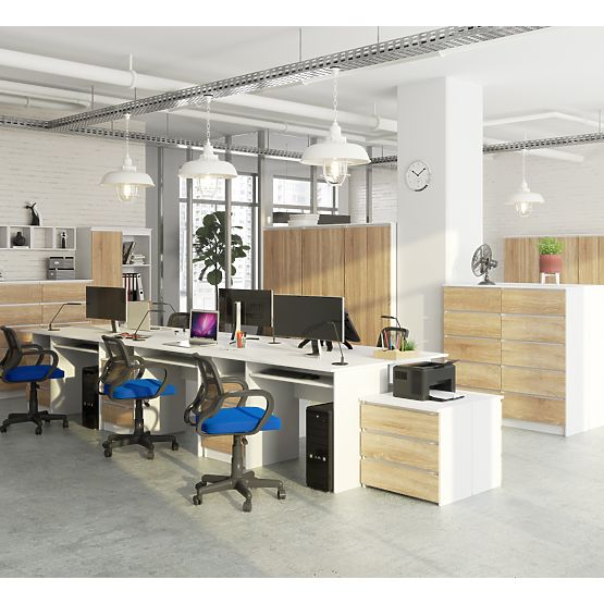 BIROU CLP 135cm PK ALB / SONOMA