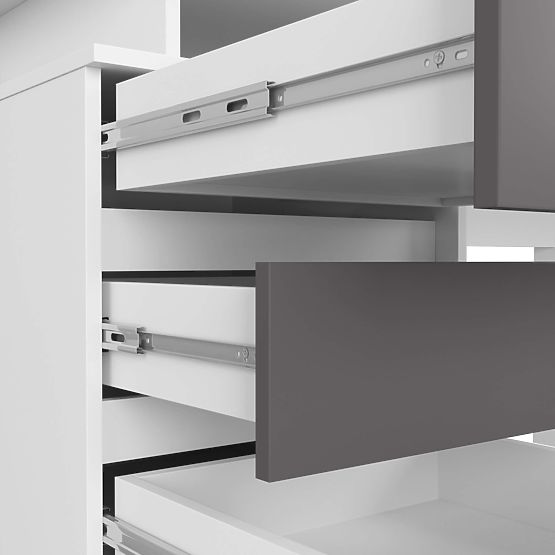 BIROU DE SCRIS CLP 135cm PK ALB / GRI