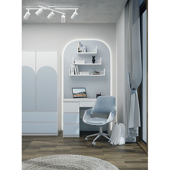 Birou Mijas LEWE ARTESO BLUE Albastru