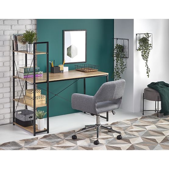 Birou NARVIK B1 - stejar sonoma/negru