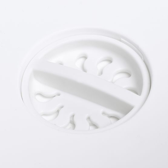 Bol pliabil cu scurgere alb-gri BRIDA