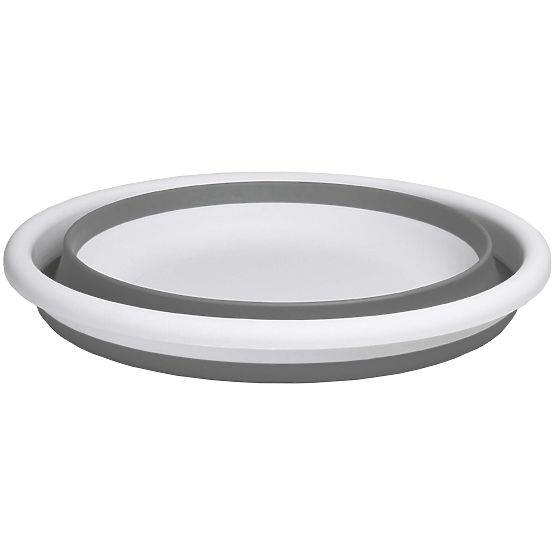 Bol rotund 37 cm alb-gri ELBA COMPACT 9 litri
