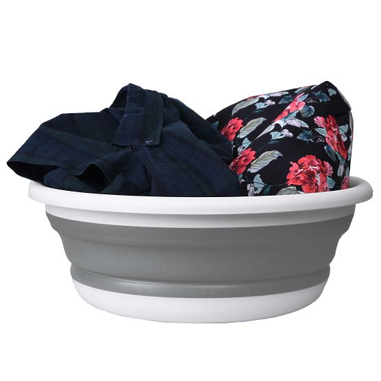 Bol rotund 37 cm alb-gri ELBA COMPACT 9 litri