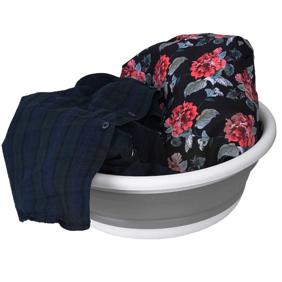 Bol rotund 37 cm alb-gri ELBA COMPACT 9 litri