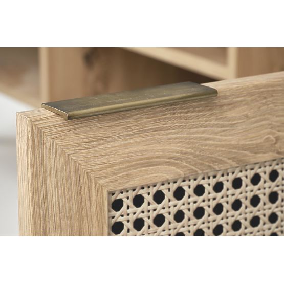 BORNEO RTV-1 Dulap TV stejar artisan/negru (1p=1buc)