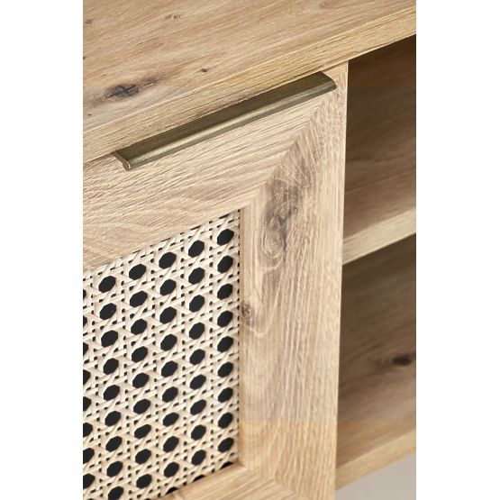 BORNEO RTV-1 Dulap TV stejar artisan/negru (1p=1buc)