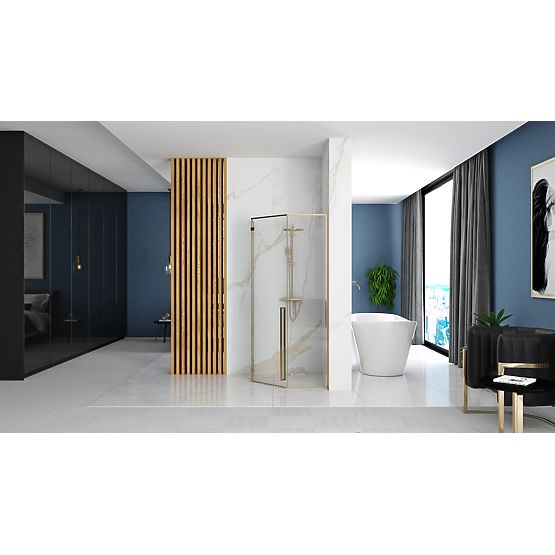 Cabină de duș Rea DIAMOND 100x100 GOLD