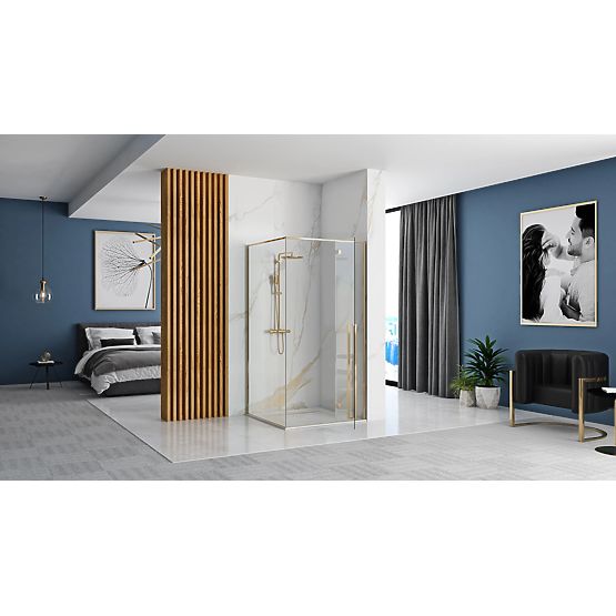 Cabină de duș Rea Fargo 120x90 Aur