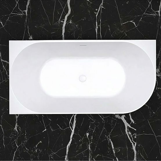 Cadă de colț din acril BELLANTO SLIM 170 Stânga