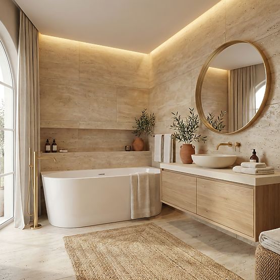 Cadă de perete din acril OLIMPIA 150 cm