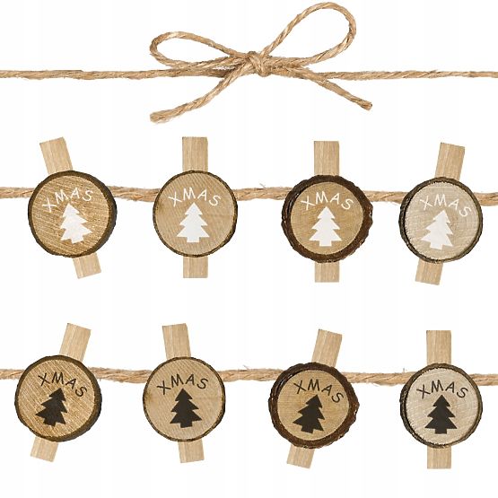 CĂLĂTOARE DIN LEMN 8 BUCĂȚI BRĂDUȚI KL-21X11