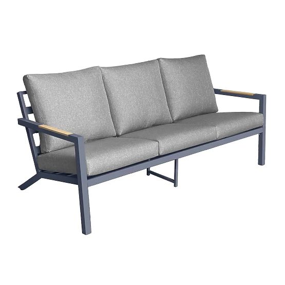 Canapea de grădină cu 3 locuri MISTERIOSO, canapea confortabilă pentru balcon, 190cm