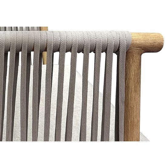 Canapea de grădină din aluminiu BLANDO - mare, cu 3 locuri, 186 cm