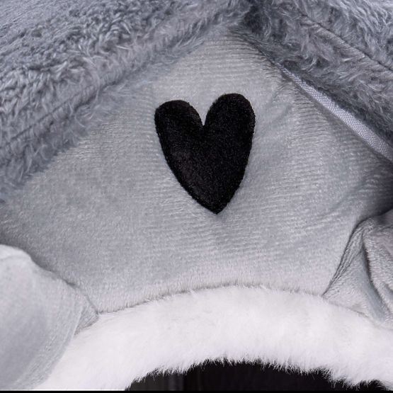 Căsuță de pluș pentru pisici JASPER gri