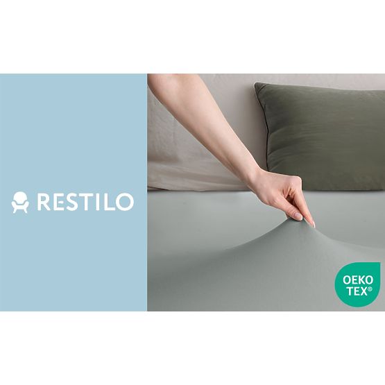 Cearșaf AMBER culoare gri stil clasic material jersey 200-220x200 DecoKing