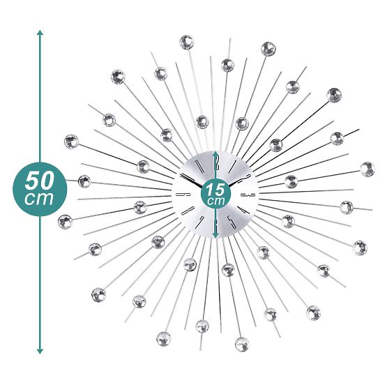 Ceas de perete Cristal Moon - 50 cm