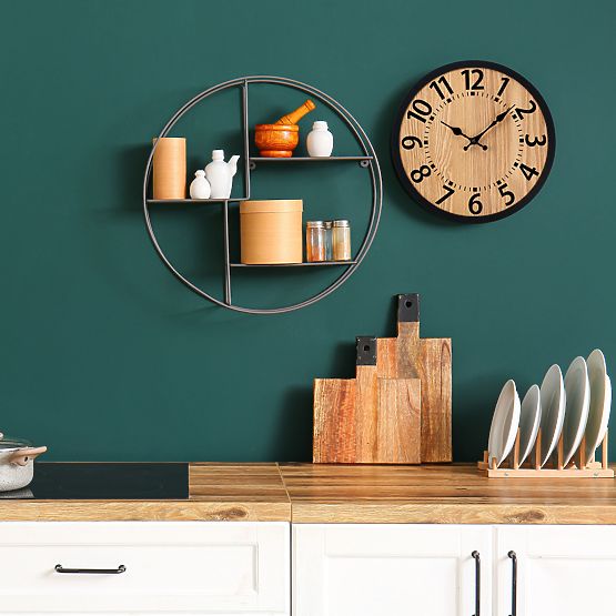 Ceas de perete din lemn loft ABBAS 35 cm