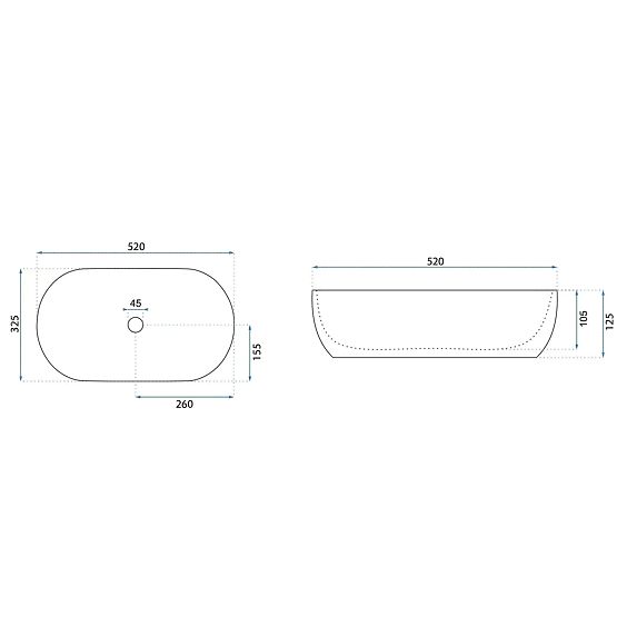 Chiuvetă atemporală Rea Amelia 52