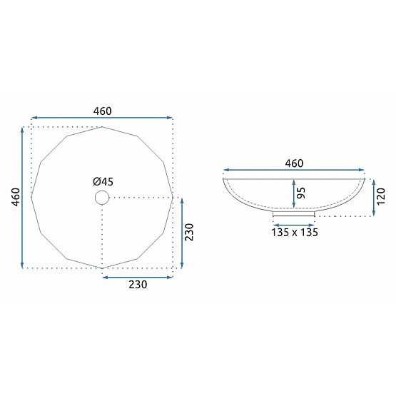 Chiuvetă atemporală REA ARCTIC BLACK