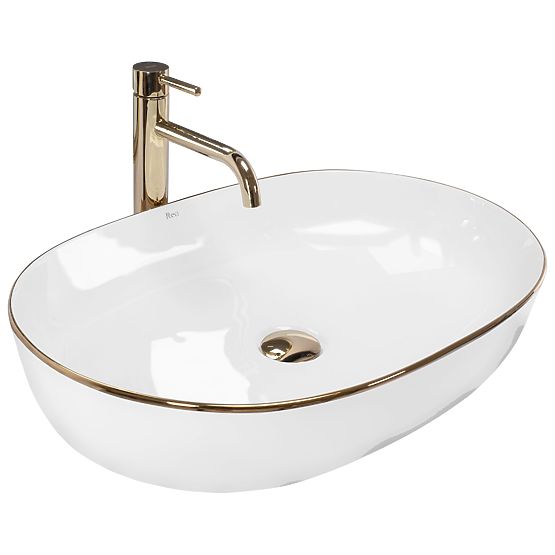 Chiuvetă atemporală Rea CLEO 61 Gold Edge