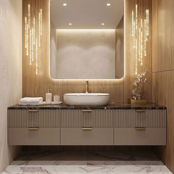 Chiuvetă atemporală Rea CLEO 61 Gold Edge