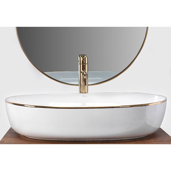 Chiuvetă atemporală Rea CLEO 61 Gold Edge