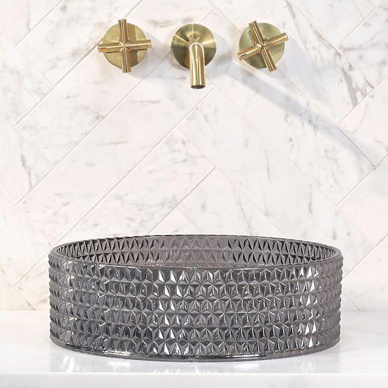 Chiuvetă atemporală Rea Cristal 35 Negru