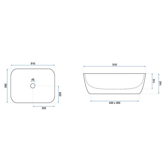 Chiuvetă atemporală Rea Freja Bej